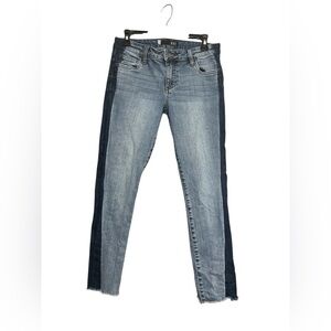 Kut from the Kloth Two-Tone Reese Ankle straight leg jeans-4